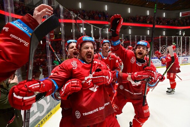 Hokejisté Třince slaví postup do finále Tipsport extraligy - hokej ELH program, výsledky, zápasy, rozpis dnes