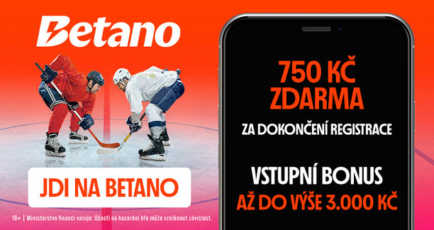 Betano bonus - 750 Kč za registraci s promo kódem