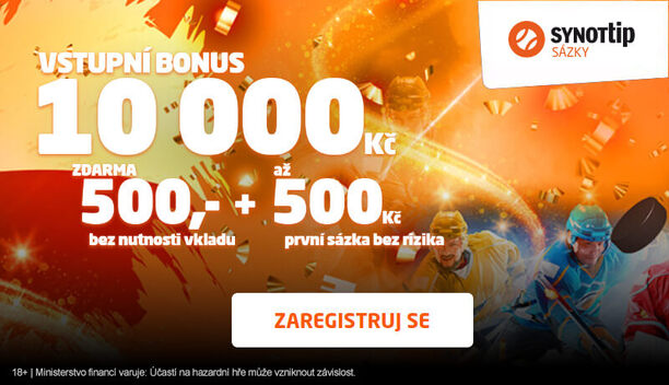 Sázková kancelář SynotTip: Registrace online, bonusy, aplikace a SYNOT tip sázky