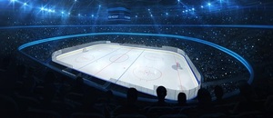 Hokejový stadion před zápasem Hokejový stadion před zápasem