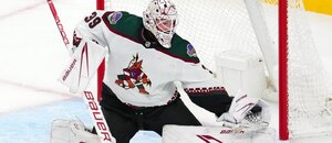 Brankář Arizony Coyotes Connor Ingram je naší 1. hvězdou týdne. Brankář Arizony Coyotes Connor Ingram je naší 1. hvězdou týdne.