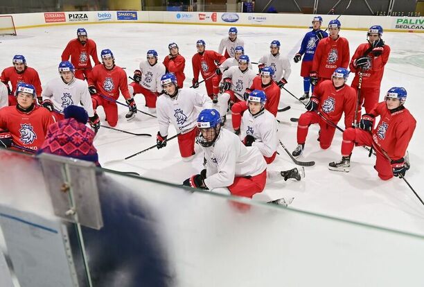 Trénink českého týmu U20 na přípravném kempu před MSJ 2024