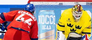 Švédský gólman likviduje pokus Matěje Stránského (zápas ČR vs. Švédsko na Karjala Cupu 2023) Švédský gólman likviduje pokus Matěje Stránského (zápas ČR vs. Švédsko na Karjala Cupu 2023)