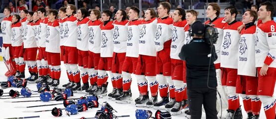 Česká reprezentace postoupila po vítězství nad Kanadou 3:2 do semifinále mistrovství světa juniorů 2024.