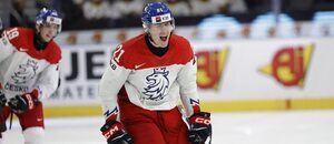Jakub Štancl oslavuje vítězný gól v utkání s Kanadou, který Česko na MS juniorů v hokeji 2024 poslal do semifinále proti Švédsku Jakub Štancl oslavuje vítězný gól v utkání s Kanadou, který Česko na MS juniorů v hokeji 2024 poslal do semifinále proti Švédsku