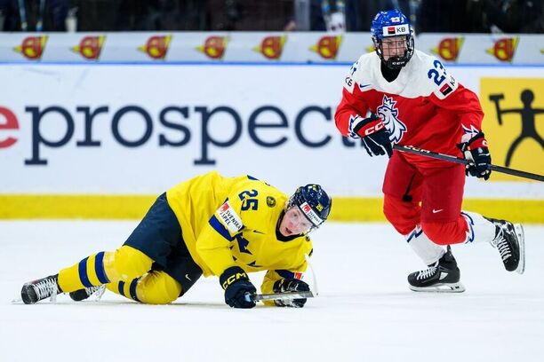 Obránce Tomáš Galvas předváděl na MS v hokeji juniorů U20 2024 vynikající výkony