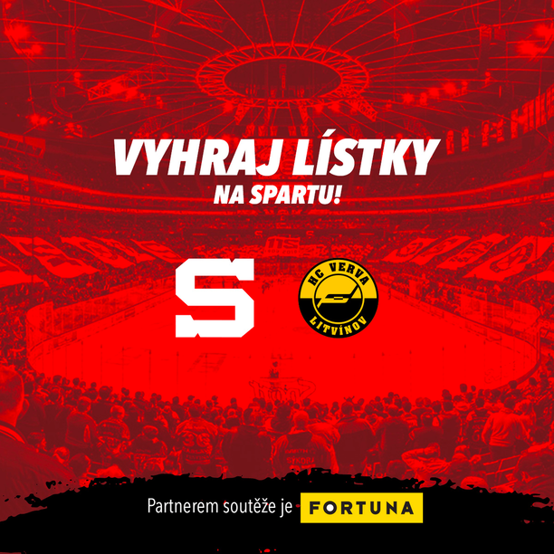 Soutěž o vstupenky na zápas hokejové extraligy HC Sparta Praha vs HC Verva Litvínov