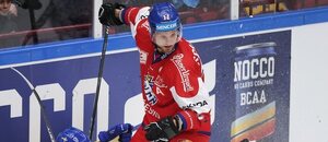 Vladimír Sobotka po dohrání švédského hráče, zápas Česko vs. Švédsko na Beijer Hockey Games 2023