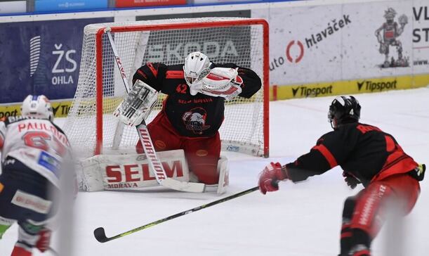 Olomoucký brankář Branislav Konrád byl díky svým výkonům vybrán největší hvězdou extraligového týdne