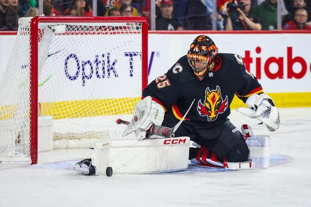 Brankář Calgary Flames Jacob Markström je naší 1. hvězdou týdne v NHL.