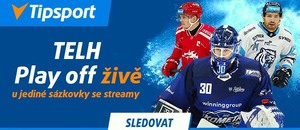 Streamy play-off TELH živě a zdarma u Tipsportu