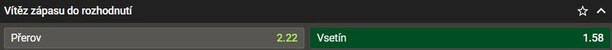 TIP: Vsetín vyhraje do rozhodnutí