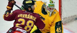 Momentka z utkání finálové série Chance ligy 2022 mezi Vsetínem a Jihlavou Momentka z utkání finálové série Chance ligy 2022 mezi Vsetínem a Jihlavou