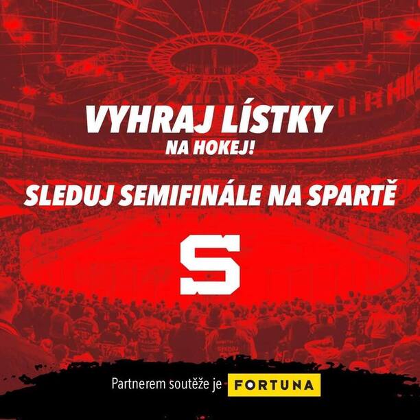 Soutěž o vstupenky do O2 Areny zdarma: Vyhrajte lístky na Spartu v semifinále play off ELH 2024