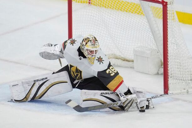 Brankář Vegas Golden Knights Logan Thompson je naší 1. hvězdou týdne v NHL.