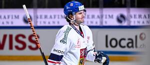 Obránce české hokejové reprezentace Petr Zámorský během zastávky EHT ve Švýcarsku, nadcházející Betano Hockey Games 2024 proběhnou v Brně