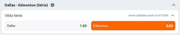 Tip na hokej: NHL play off 2024 - Dallas vs Edmonton (série, finále Západní konference NHL, Stanley Cup 2024)