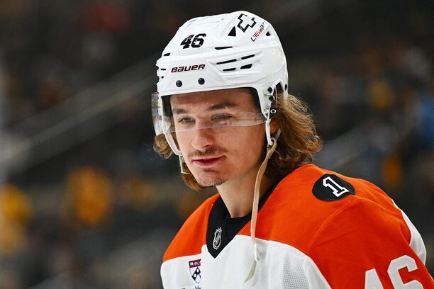 Útočník Philadelphie Trevor Zegras je jedním z&nbsp;hráčů, kteří se přihlásili k&nbsp;arbitráži v&nbsp;roce 2026