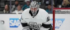 Brankář Los Angeles Kings David Rittich zažil povedený týden. Brankář Los Angeles Kings David Rittich zažil povedený týden.