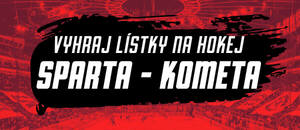Vyhrajte lístky na hokej Sparta vs. Kometa (8. 12. 2024) Vyhrajte lístky na hokej Sparta vs. Kometa (8. 12. 2024)