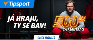 Získejte bonus 500 Kč zdarma za registraci u sázkové kanceláře Tipsport