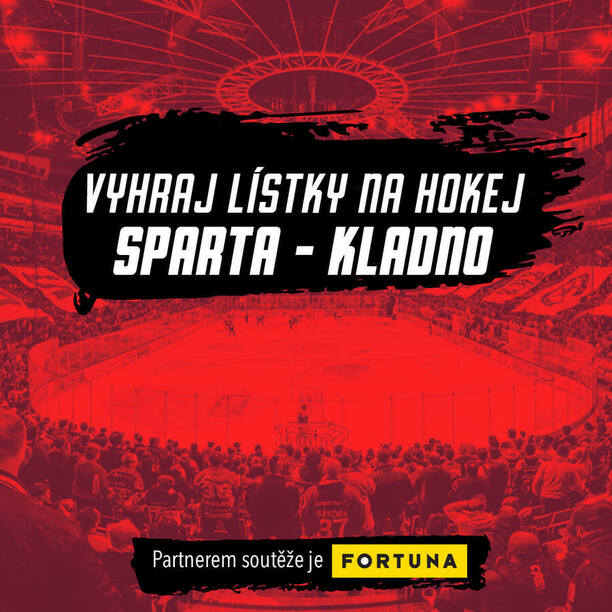Soutěž o vstupenky na hokej: Sparta Praha vs. Kladno v O2 areně, 28. 1. 2025