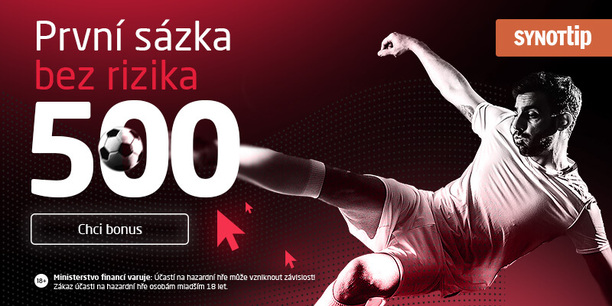 Synottip bonus za registraci: 500,- sázka bez rizika Synottip bonus za registraci: 500,- sázka bez rizika
