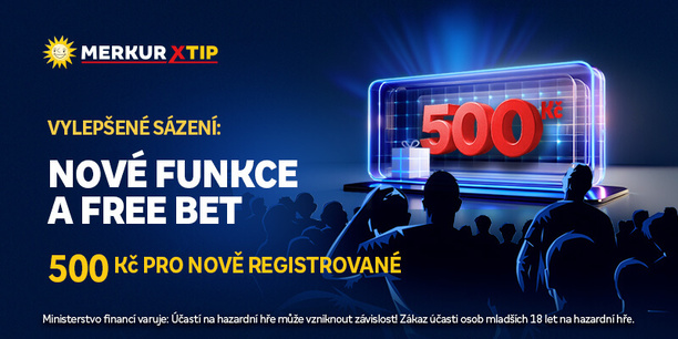 Volná sázka na hokej 500 Kč free bet u Merkuru