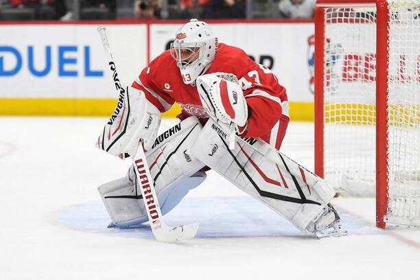 22. týden NHL 2024/2025 zakončila nula Petra Mrázka, jeho první čisté konto za Detroit po sedmi letech