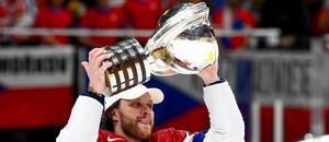 David Pastrňák na MS v hokeji 2024 v Česku
