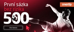 Synottip bonus za registraci: 500,- sázka bez rizika Synottip bonus za registraci: 500,- sázka bez rizika
