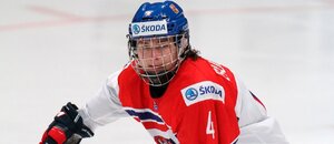 Fotka z MS U18 2017, kdy Ondřej Buchtela byl reprezentoval svou zemi