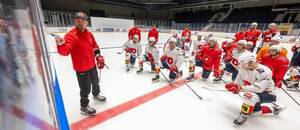 Společný trénink klubu HC Dynamo Pardubice před startem ELH 25/26