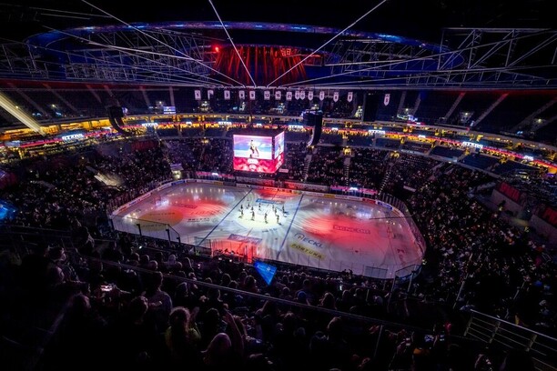 Hokej Tipsport ELH, atmosféra ne extraligovém zápase mezi Spartou a Mladou Boleslaví