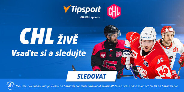 Všechny zápasy Hokejové ligy mistrů sledujte u Tipsportu živě
