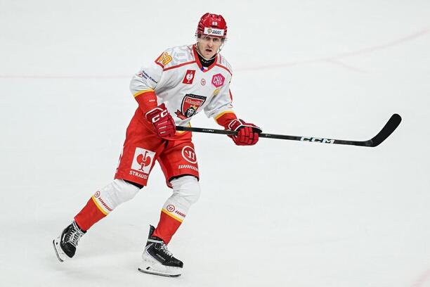 Hokejová Liga mistrů, na snímku Lukáš Radil z Hradce Králové