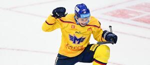 Obránce Českých Budějovic Tomáš Cibulka slaví svůj první gól v extralize 2025/26, Motor dnes ve 4. kole hostí Pardubice.
