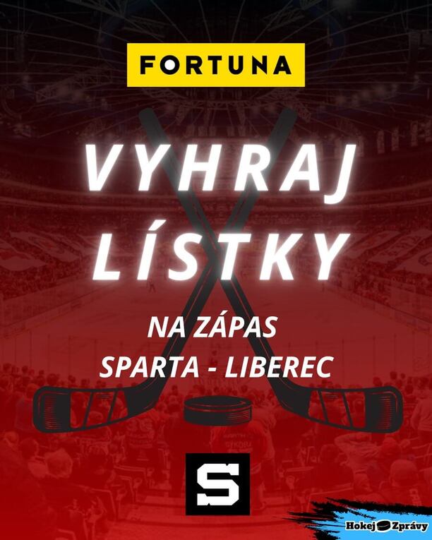 Soutěžte s Fortunou a HokejZpravy.cz o lístky na zápas Sparta Praha vs. Liberec (28. 9. 2025)
