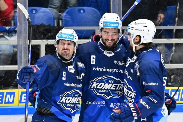 Kometa Brno vede tabulku Tipsport extraligy s šesti výhrami ze sedmi odehraných zápasů