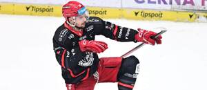 Královéhradecký útočník Kevin Klíma v derby proti Dynamu