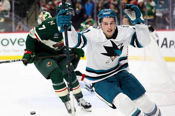 Macklin Celebrini rozhodl v noci na pondělí o výhře San Jose nad Minnesotou Macklin Celebrini rozhodl v noci na pondělí o výhře San Jose nad Minnesotou