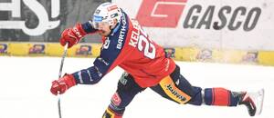 Pardubický útočník Miloš Kelemen v akci