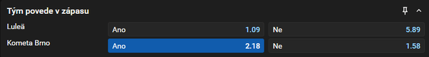Tip na dnešní hokej: Lulea vs. Kometa Brno živě - Liga mistrů v hokeji 2025/2026