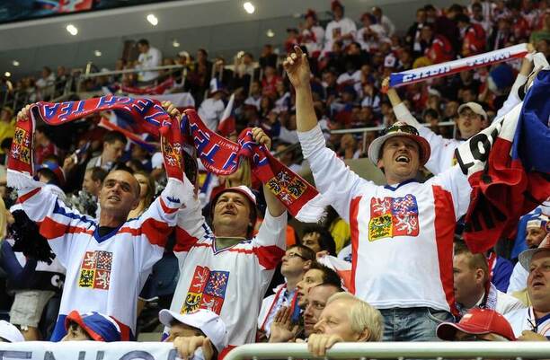 Fanoušci české hokejové reprezentace se radují