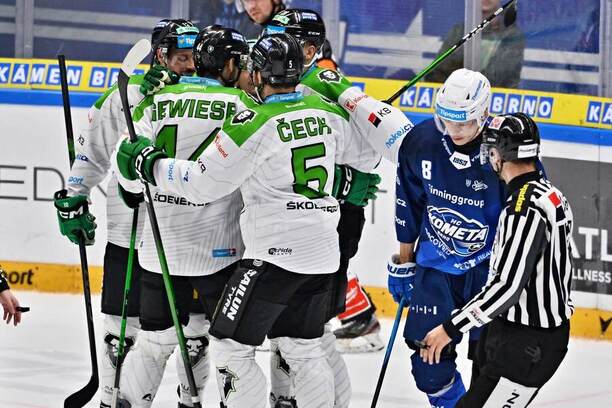 Poslední vzájemný duel mezi Brnem a Boleslaví vyhráli hokejisté Bruslařského klubu