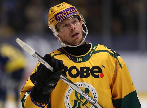 Útočník týmu VHK ROBE Vsetín Pavel Klhůfek, fotka ze zápasu proti Zlínu (5. 11. 2025)