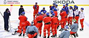 Trénink české hokejové reprezentace před Swiss Ice Hockey Games 2025
