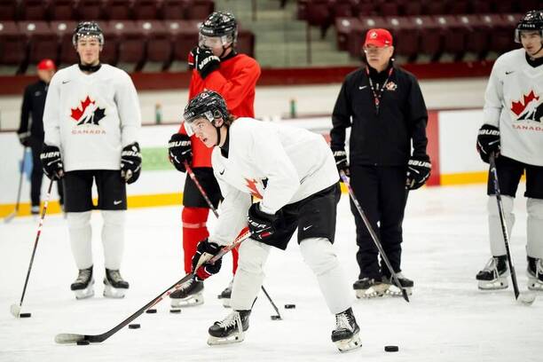 Momentka z&nbsp;tréninku kanadské juniorské reprezentace U20