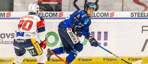 Robert Kousal (vlevo) a Jindřich Abdul v utkání Pardubice vs. Vítkovice