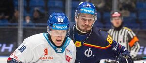 Miroslav Forman (vlevo) a Roman Vráblík, fotka ze zápasu Kladno vs. České Budějovice